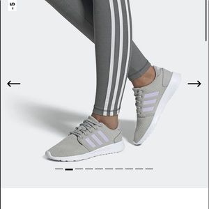 adidas Gray and Purple Athletic Shoes